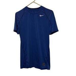Nike Pro Dri-Fit Fitted Size Small Blue Base Layer Short Sleeved Top
